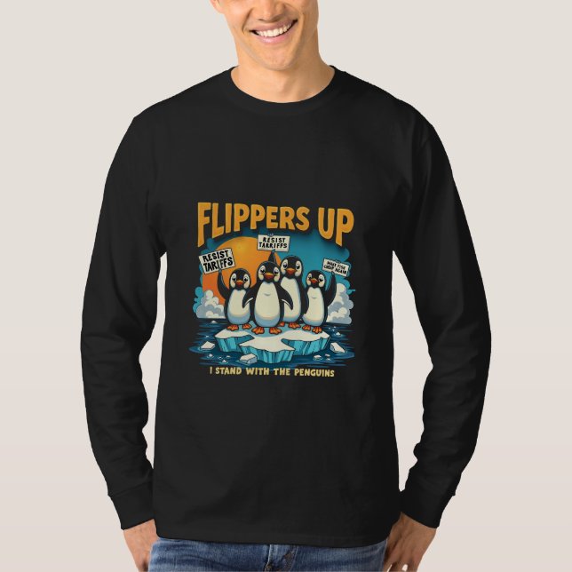 Camiseta Resistir Eu Fico Com Pinguins (Frente)