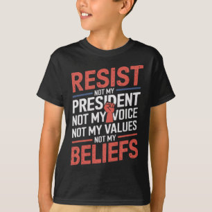 Camiseta Resistir Não Ao Meu Presidente Não À Minha Voz Não
