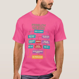 Camiseta Resolução de Problemas Gráfico Engraçado Ditos Sar