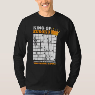 Camiseta Resolução de Puzzle de Sudoku para Homens para um
