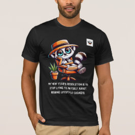 Camiseta Resolução honesta de Ano Novo