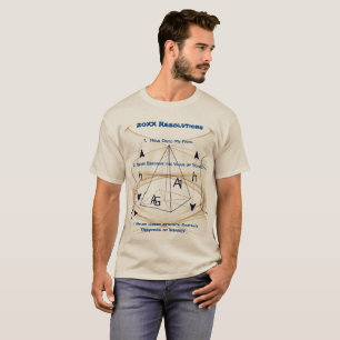 Camiseta Resoluções de Tendência Ano Novo