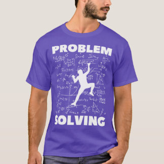 Camiseta Resolvendo Problemas de Escalada de Rocha Boulderi