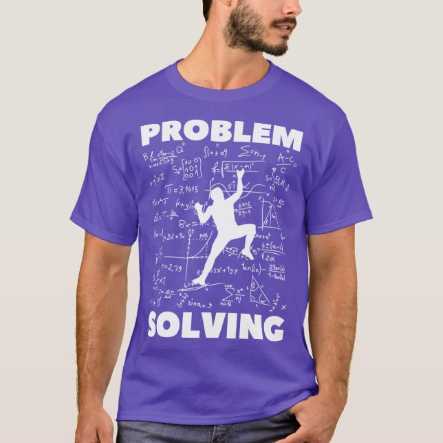 Camiseta Resolvendo Problemas de Escalada de Rocha Boulderi (Frente)