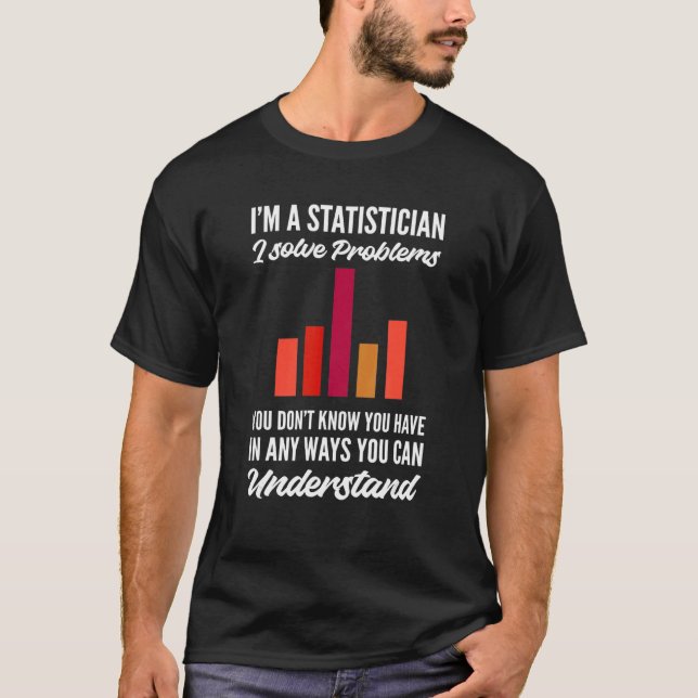Camiseta Resolvo Problemas Estatisticamente Matemáticos (Frente)