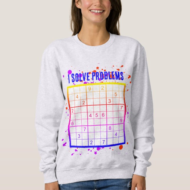 Camiseta Resolvo problemas SUDOKU (Frente)