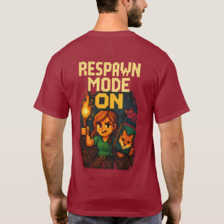 Camiseta “Respawn Mode On – Pixel Gamer Girl T-Shirt”