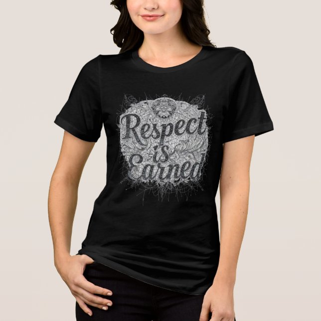 Camiseta "Respect Is Earned - Bold Motivational Streetwear  (Frente)