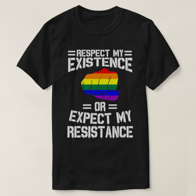 Camiseta Respect My Existence Or Expect My Resistance (Frente do Design)