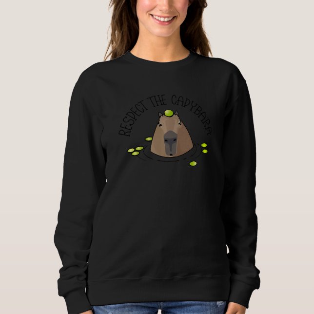 Camiseta Respect The Capybara Animal  Capybara (Frente)