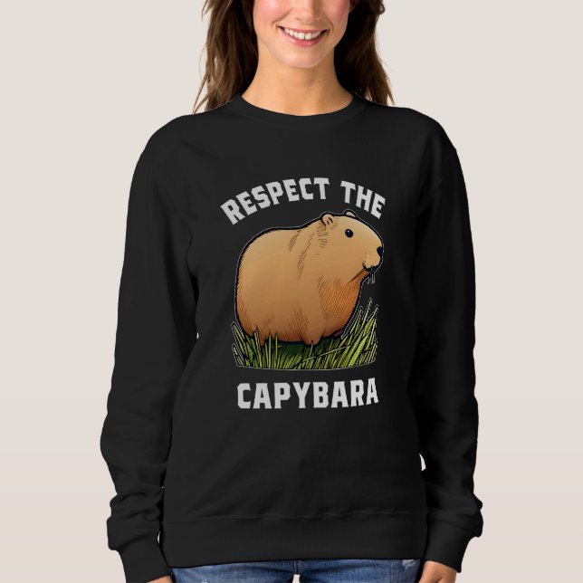 Camiseta Respect The Capybara Capybara Quotes for Rodent  1 (Frente)