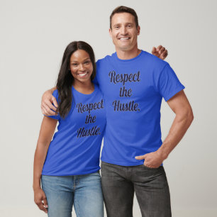 Camiseta Respect the Hustle Script Design – Motivational Wo
