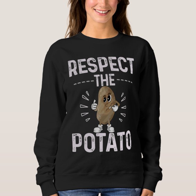 Camiseta Respect The Potato Best Root Vegetable Potatoes    (Frente)
