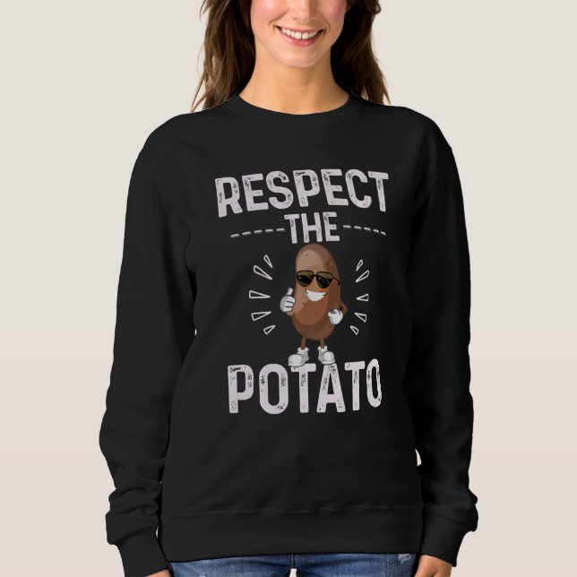 Camiseta Respect The Potato Best Root Vegetable Potatoes Ve (Frente)