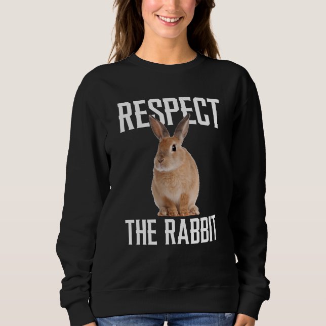 Camiseta Respect The Rabbit Farm Animal For Rabbit (Frente)