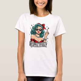 Camiseta Respectfully Retro Middle Finger