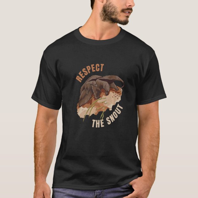 Camiseta Respeitar A Citação De Snout Para Um Animal Ateado (Frente)