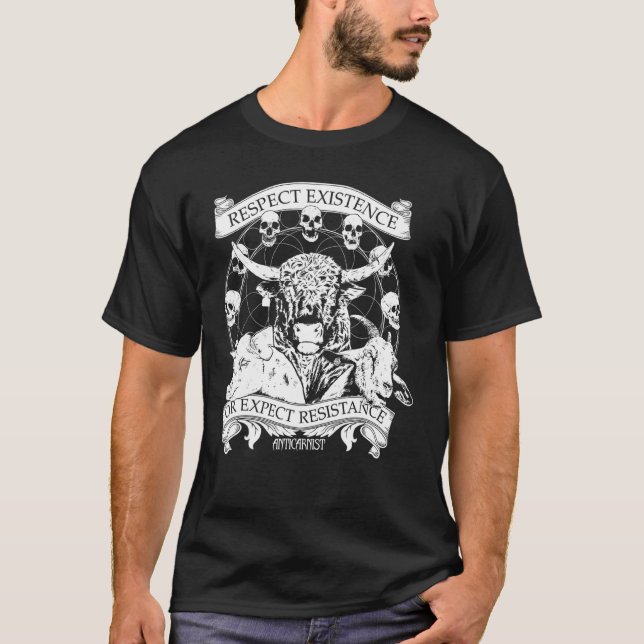 Camiseta Respeitar A Existência Ou Esperar Resistência (Frente)