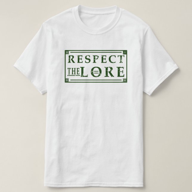 Camiseta RESPEITAR A Praça LORE (Frente do Design)