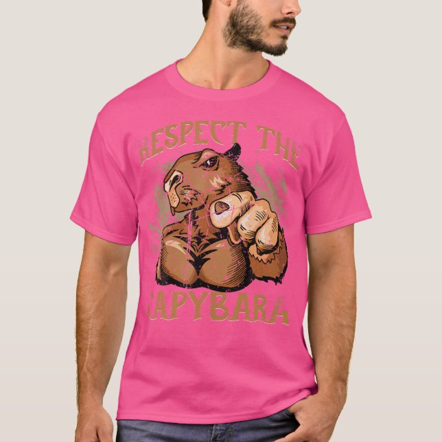 Camiseta Respeite A Capybara Rodent Capybara (Frente)