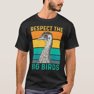 Camiseta Respeite A Citação De Aves Para Um Pássaro Da Uem