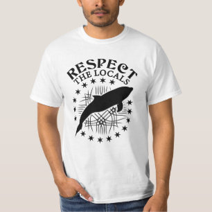 Camiseta Respeite A Citação Local - Golfinho Lover