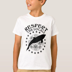Camiseta Respeite A Citação Local - Golfinho Lover