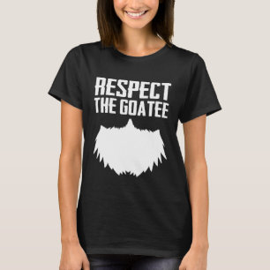 Camiseta Respeite a Cova do Queixo Barba Gráfico Piada Lega