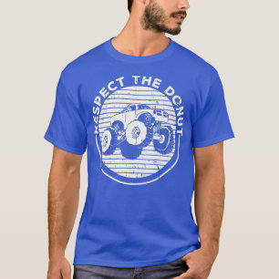 Camiseta Respeite a Design de Rosquinha de um Monster Truck