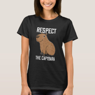 Camiseta Respeite A Foto Funny Rodent Capibara De Capybara