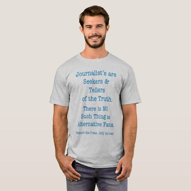 Camiseta Respeite a imprensa (Frente Completa)