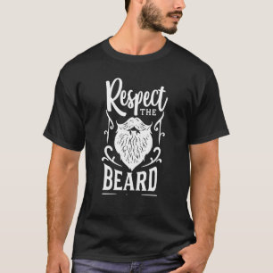 Camiseta Respeite A Quotina Do Cabelo Facial Do Hipster Eng
