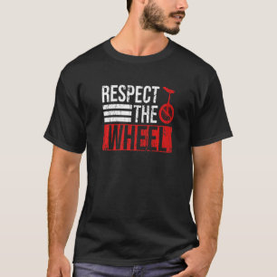 Camiseta Respeite A Roda Citação Para Um Ciclista De Unicic