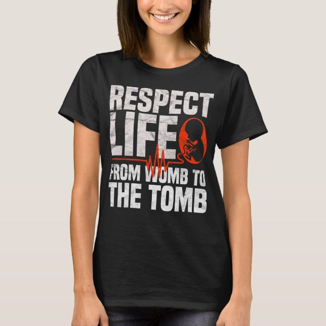 Camiseta Respeite a vida profissional (Frente)