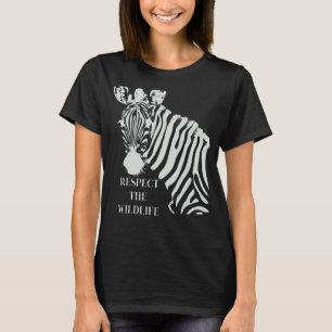 Camiseta Respeite A Vida Selvagem Seja Bonita Com Cavalos