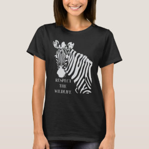 Camiseta Respeite A Vida Selvagem Seja Gentil Com Cavalos