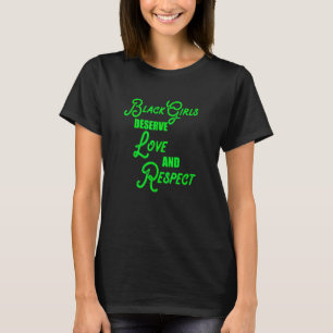 Camiseta Respeite as Mulheres Afro-Americanas Positividade 