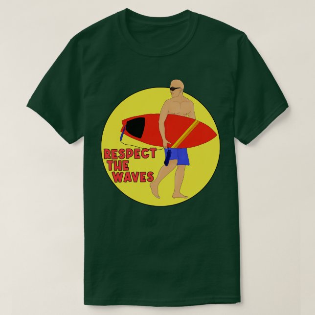 Camiseta Respeite As Ondas (Frente do Design)