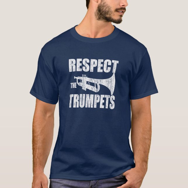 Camiseta Respeite as trompetas (Frente)