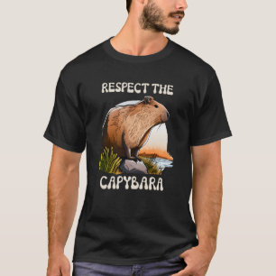 Camiseta Respeite Capybara Capybara cita Rodent