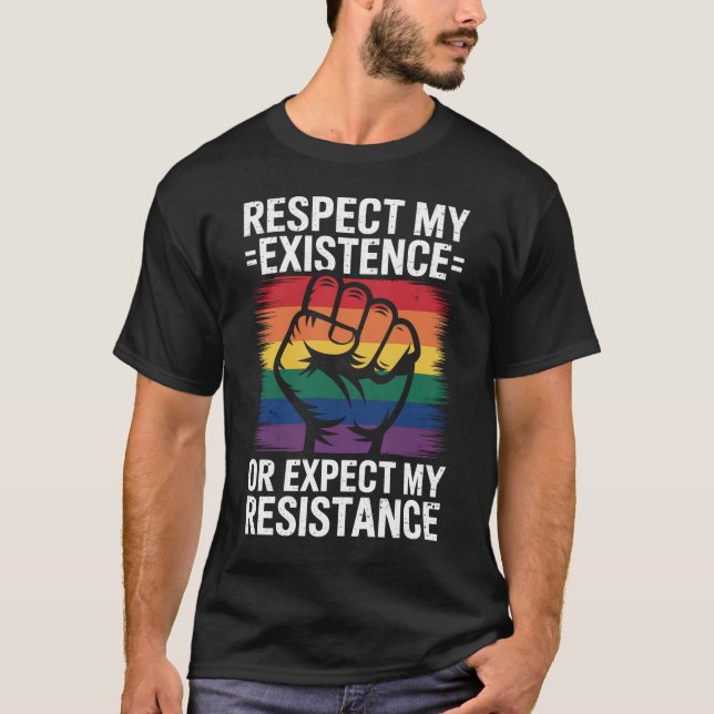 Camiseta Respeite minha existência ou espere minha resistên (Frente)