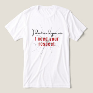 Camiseta Respeite, Não Gire - Impotência do Orgulho de Defi