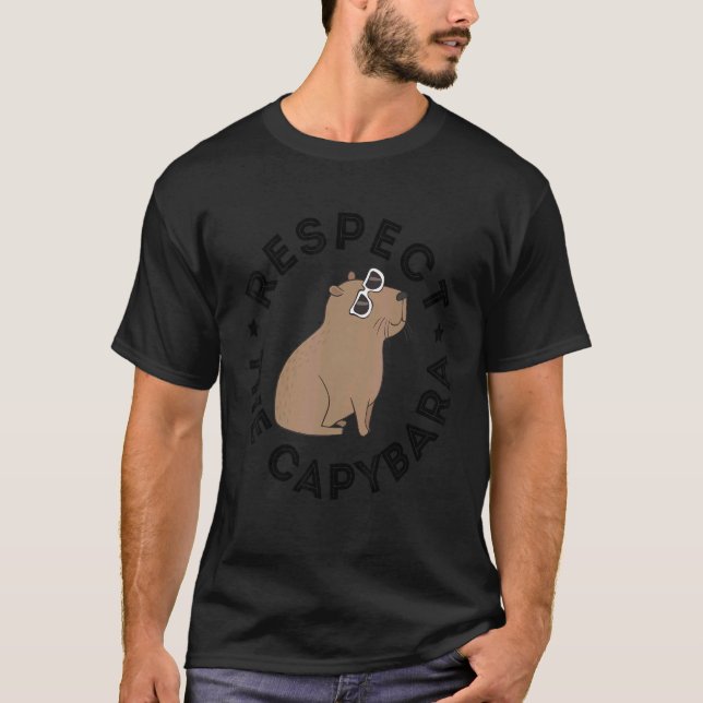 Camiseta Respeite O Animal Capybara (Frente)