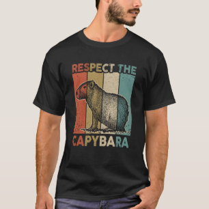Camiseta Respeite O Animal Capybara Funny Capybara Lover