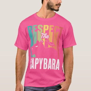 Camiseta Respeite O Animal Capybara Lover Rodent Capybaras