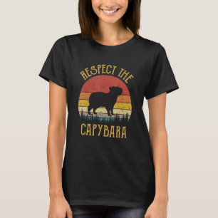 Camiseta Respeite O Animal De Capybara Rodent