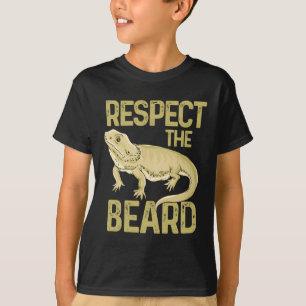 Camiseta Respeite o animal farpado do réptil do dragão da
