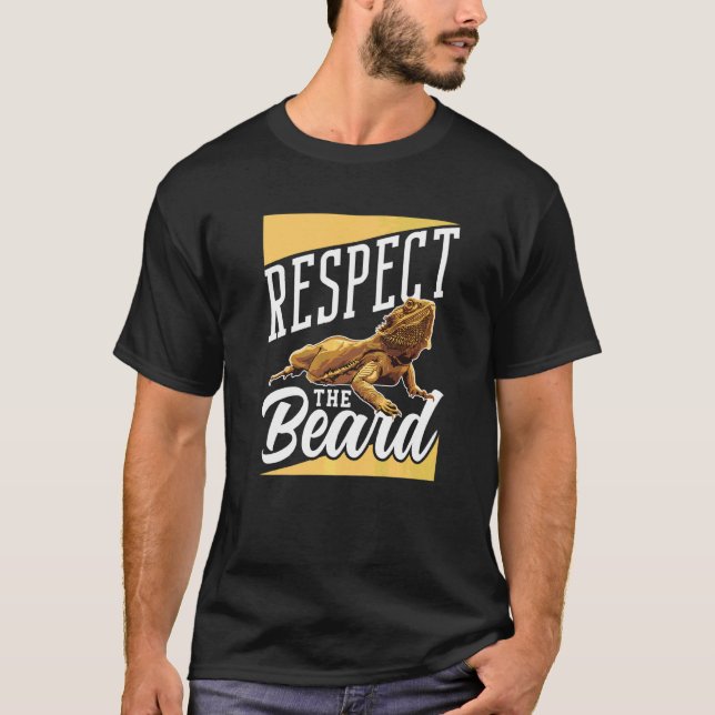 Camiseta Respeite O Barba Barba Lizard (Frente)