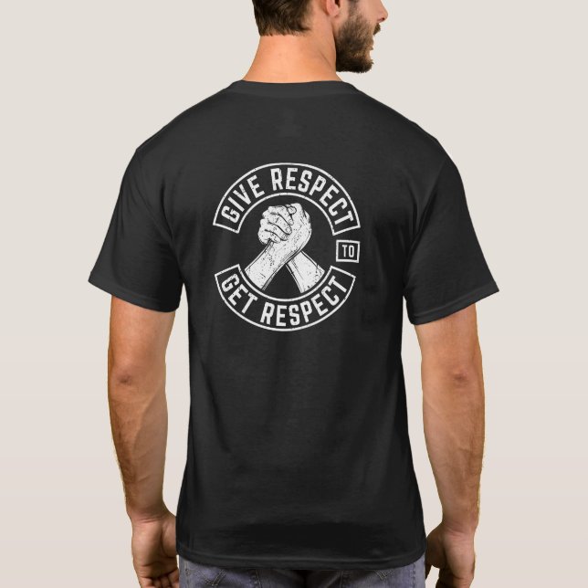Camiseta Respeite O Cumprimento Do MC Biker Inspirational (Verso)