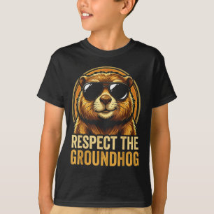 Camiseta Respeite O Dia Do Groundhog Ground Hog 2026